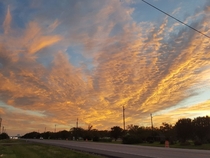 My dad likes to send me pics of the sunsetsunrise in Baytown Texas