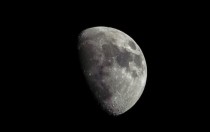 My first shot of the moon this year - I plan on getting an even better shot when its full this coming week 