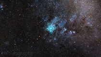 My  hour exposure of the Tarantula Nebula which is visible only in the southern hemisphere 
