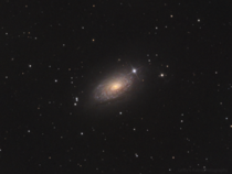 My  hour long exposure of the Sunflower Galaxy M shot from my light polluted apartment roof 