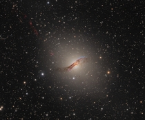 My image of the very active starburst galaxy known as Centaurus A entirely within the visible spectrum 