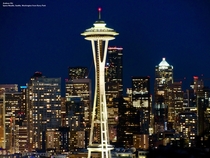 My photo of the Space Needle amp the Seattle skyline at night viewed from Kerry Park 