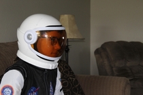 My younger brother before the launch