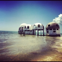 Mysterious dome houses Marco island in Cape Romano Florida 