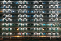 Nam Shan Estate at night Shek Kip Mei Hong Kong  x-post rChinaPics