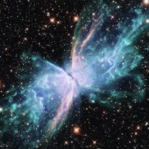 NASA captured this young planetary nebula named NGC  dubbed as the Butterfly Nebula because of its wing-like appearance  source httpswwwinstagramcompCBlexUpVMigshidcwaaiazarwqn