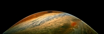 NASAs Juno spacecraft has just imaged the shadow of the moon Io on Jupiters surface