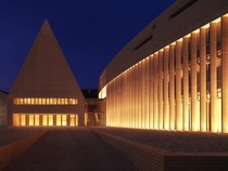 National Parliament Vaduz Liechtenstein Designed by Hansjoerg Goeritz Architekturstudio  