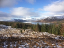 Near Invergarry Scotland - the Frozen North  OC