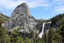 Nevada Fall and Liberty Cap Yosemite Valley California 
