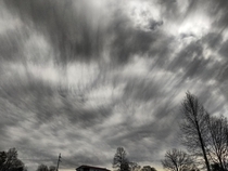 Never seen anything quite like this sky yesterday  Dec   around noon in northeast GA Ill try to add more pix in comments