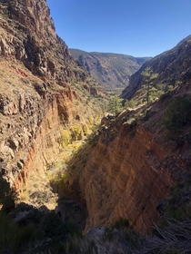 New Mexico - Frijoles Canyon towards the Rio Grande 