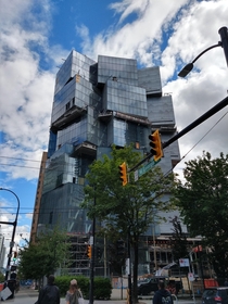 New tower under construction in Vancouver Canada