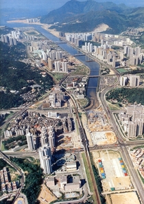 New town under development  Hong Kong 