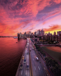 New York City in the evening  Credit John Weatherby - httpinstagramcomwhereisweatherby