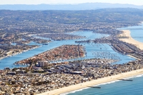 Newport Beach CA aerial 