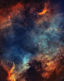 NGC  - North America Nebula  mm SHO from B