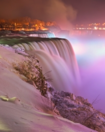 Niagara falls at winter 