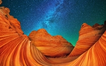 Night At The Wave by Max Seigal Marble Canyon AZ 