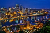 Night in Pittsburgh PA 