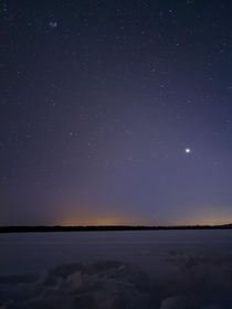 Night shot of the North Star in Ruka Finland  IG Aetravel