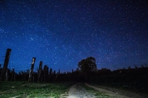Night sky in Slavonia Croatia