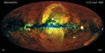 Night Sky in X-Ray scanned by eROSITA telescope