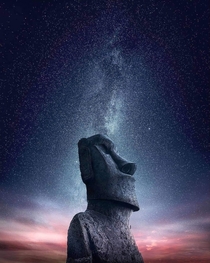 Night Sky over Easter Island