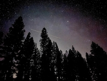 Night sky over Yosemite