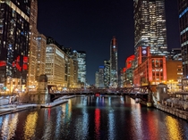Night-time Chicago