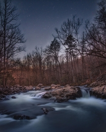 Nightime in the Great Smoky Mountains National Park 