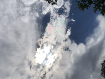 No editing was done to this picture Saw a picture of a rainbow cloud and was reminded I have this one
