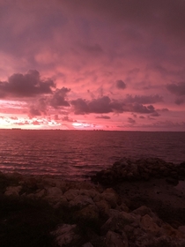No filter- sunset in Sarasota before a little storm