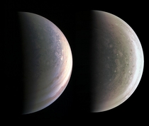 North and South poles of Jupiter 