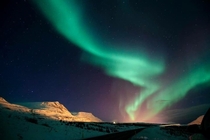 Northern lights Varmahl Iceland 