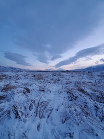 Northern Utah winter sky