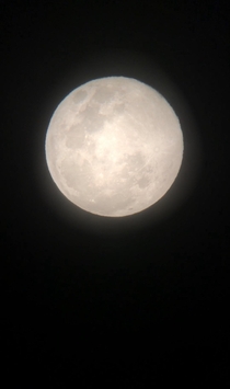 Not great but da moon from my backyard tonight