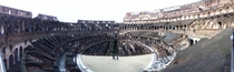 Not strictly abandoned but I thought you guys would appreciate the panorama of the Colosseum I took with my iPod 