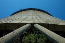 Nuclear power plant cooling tower 
