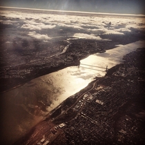 NYC from a plane window 