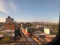 NYC from the window of Amtrak 