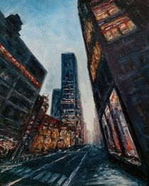 NYC My oil painting on canvas x