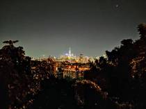 NYC WTC Night Skyline from Jersey city