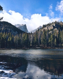 Nymph Lake in the Rocky Mountian National Park 
