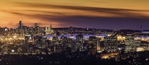 Oakland and San Francisco at Night 