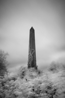 Obelisk in the Abandoned Mt Moriah Cemetery Philadelphia PA   opacityus