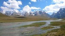 Oc x amazing scenery in the south of Kyrgystan