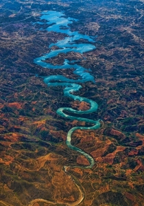 Odeleite River also known as The Blue Dragon River Portugal 