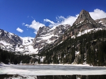Odessa Lake and the Little Matterhorn in Rocky Mountain National Park 