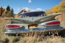 Old abandoned car with Alaska plates in Idaho  by digi_maven